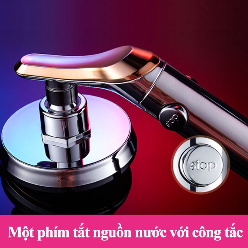 Vòi sen tăng áp INAX INOX  ⚽FreeShip⚽3 chế độ tiết kiệm nước đa năng