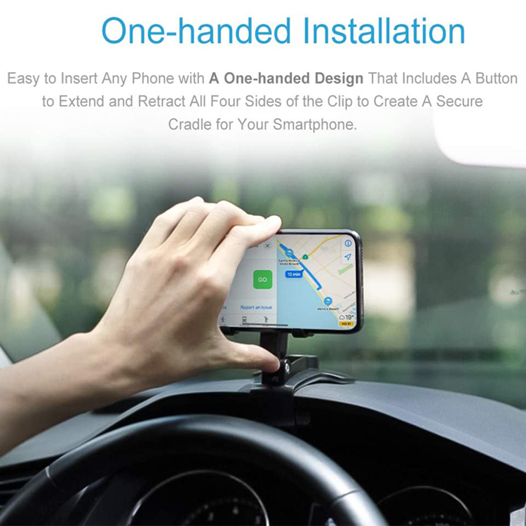 Giá Đỡ Điện Thoại / GPS Xoay 360 Độ Gắn Kính Chiếu Hậu Xe Hơi