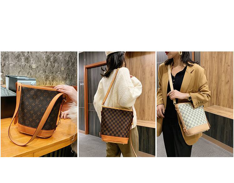 Túi Xách Hàn Quốc Thời Trang Phụ Nữ Beg Beg Leather Leather Shoulder Bag Mới Hợp Thời Trang Retro Old Flower Ma'am Bag