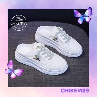 Giày sục thể thao bata nữ ❤FREESHIP❤lưới hoa cúc thoáng khí, độn đế tăng chiều cao