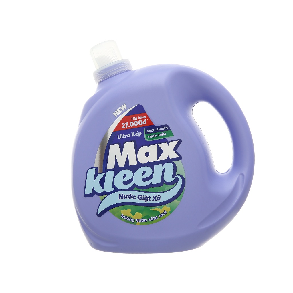 Nước giặt xả MaxKleen 3.8kg 2 loại chai và túi