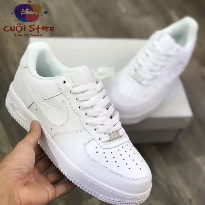Giày Thể Thao Air Force 1 Trắng Nam Nữ 💥XẢ KHO💥Giày AF1 Trắng Full Hàng Đẹp Đầy Đủ Bill + Box