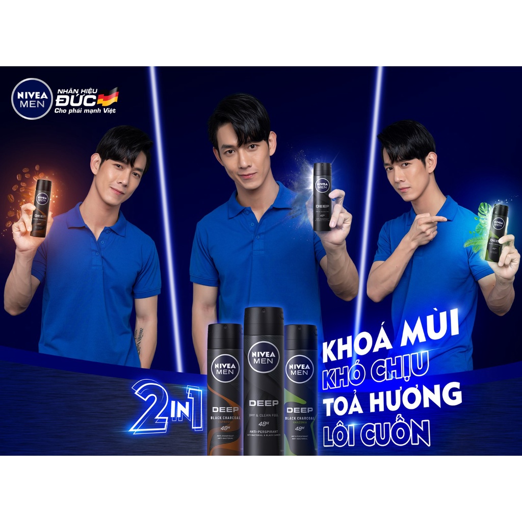 Lăn khử mùi nam Nivea men Sáp lăn nách Sáp khử mùi Khử mùi hôi nách Hàng chính hãng