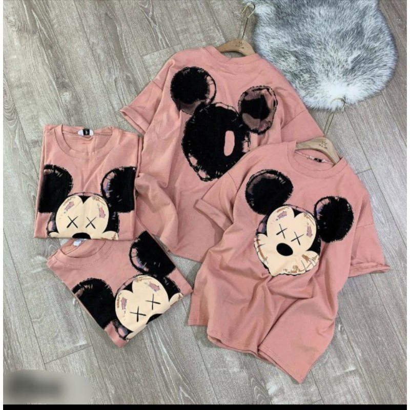 Áo phông chuột mickey dáng xuông phom rộng