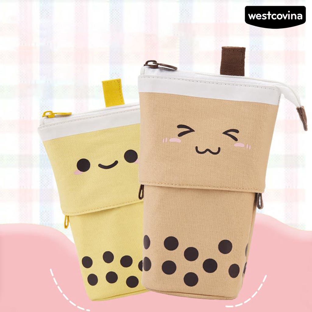 [Hot]✍Túi Đựng Bút Bằng Vải Canvas Họa Tiết Hoạt Hình Tiện Dụng Cho Gia Đình