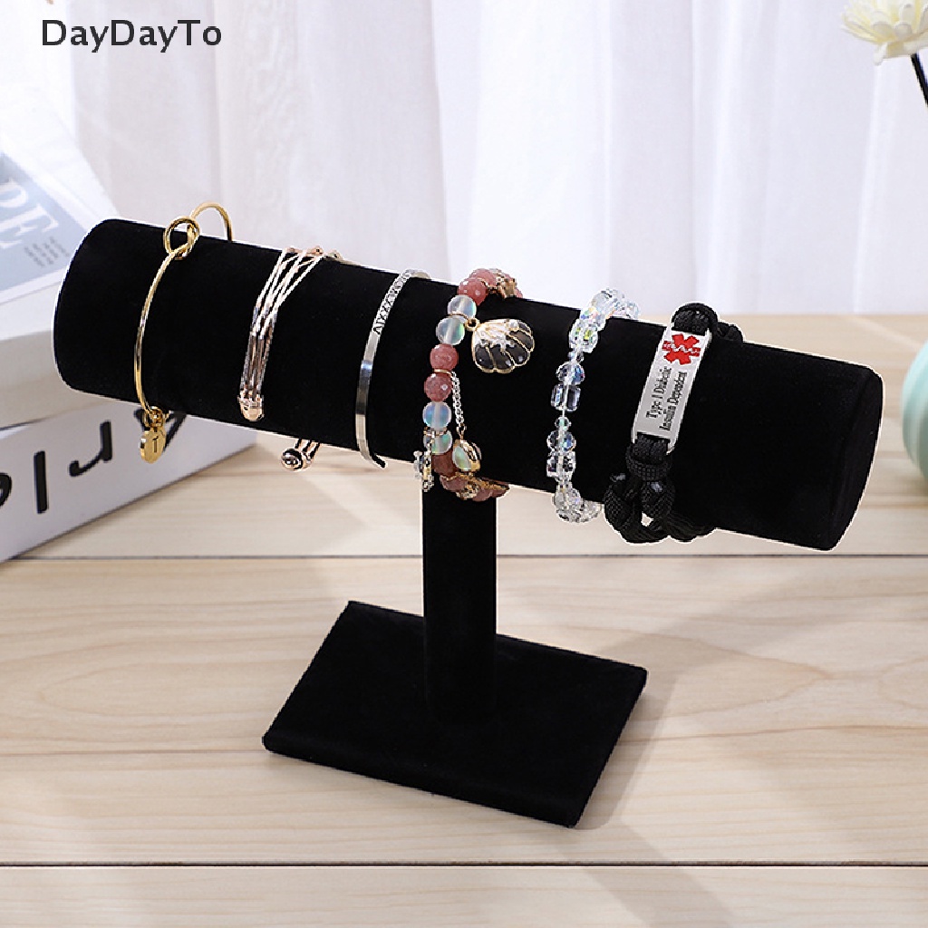 Daydoyto Giá Nhung Chữ T 7 Màu Trưng Bày Trang Sức / Đồng Hồ / Vòng Tay / Vòng cổ