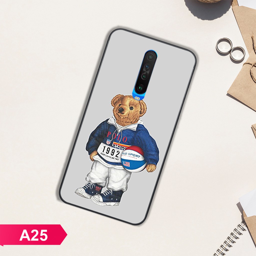 [HÀNG MỚI VỀ]ỐP LƯNG XIAOMI REDMI K20/K20 PRO/K30/MI 9T IN HÌNH GẤU BỰ CỰC ĐÁNG YÊU