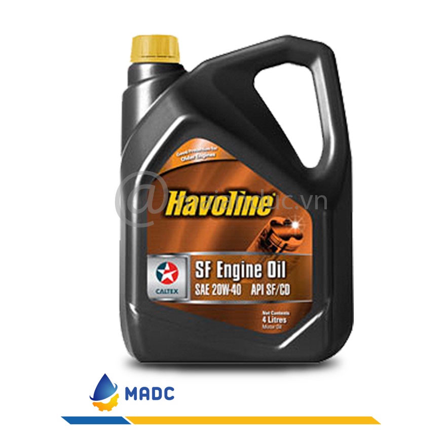 [Combo 4 Can 4L] - Nhớt oto 20W40 Havoline SF ENGINE OIL - Máy xăng.