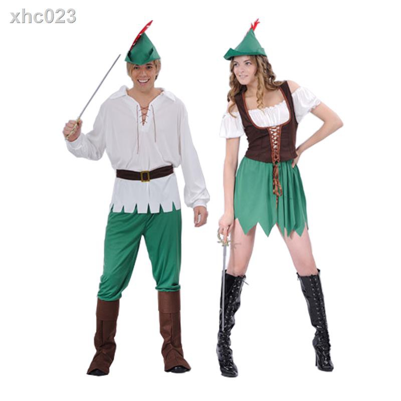 ▥▽❃Trang Phục Hóa Trang Peter Pan Peter Pan Nhân Dịp Halloween Cho Người Lớn Và Trẻ Em