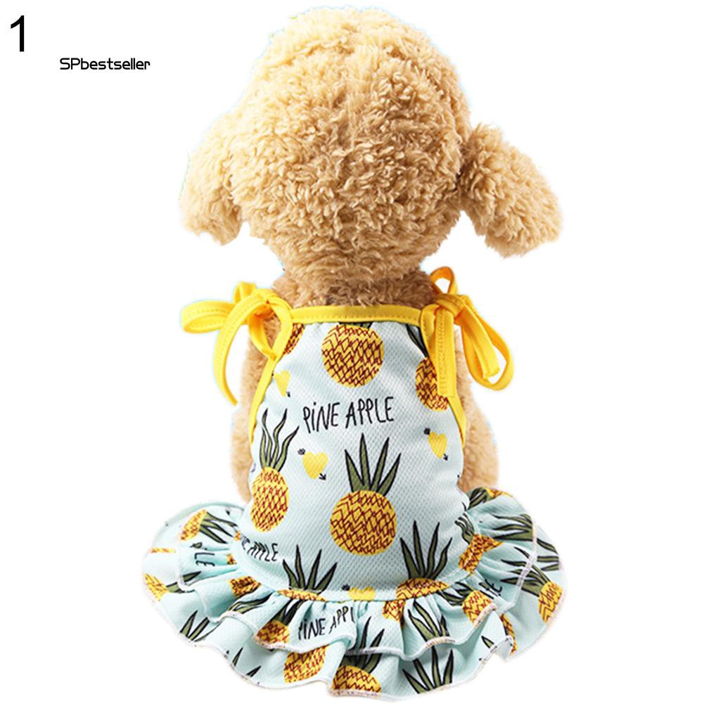 Trang phục thú cưng in hình quả dứa đáng yêu