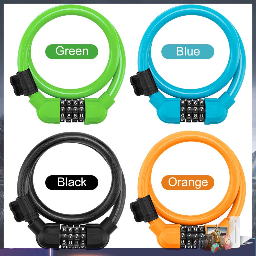 Dây Khóa Xe Đạp 4 Số Chống Trộm