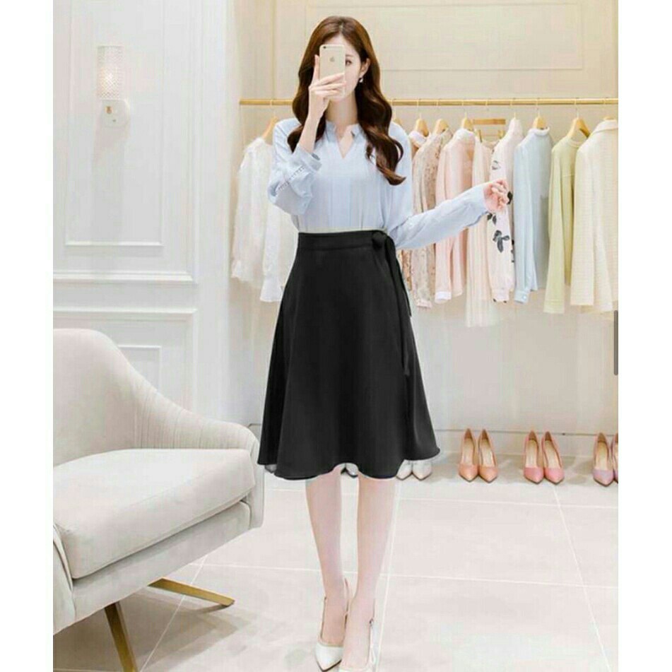 CHÂN VÁY THẮT NƠ CAO CẤP