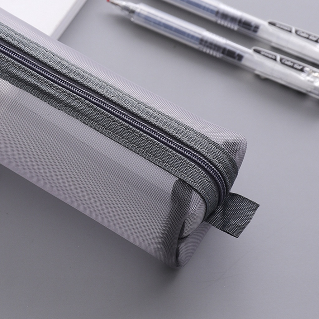 Túi đựng bút chì trong suốt phong cách MUJI INS đơn giản cho trường học/văn phòng