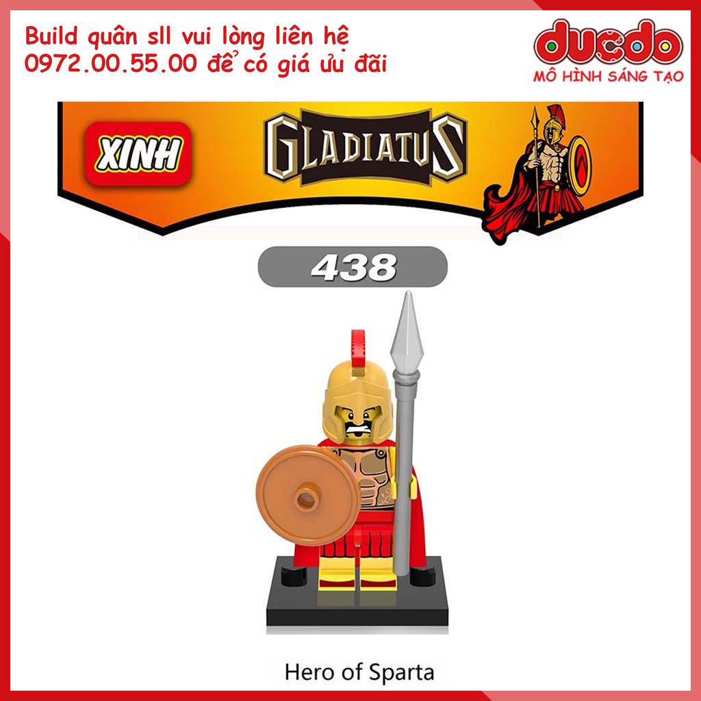 Minifigures lính Roma trung cổ - Nhận build quân số lượng lớn - Đồ chơi Lắp ghép Xếp hình Mini XINH 0137 Mô hình