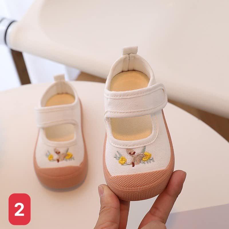 Giày vải Hàn Quốc bé gái đế mềm size nhí phong cách,cao cấp