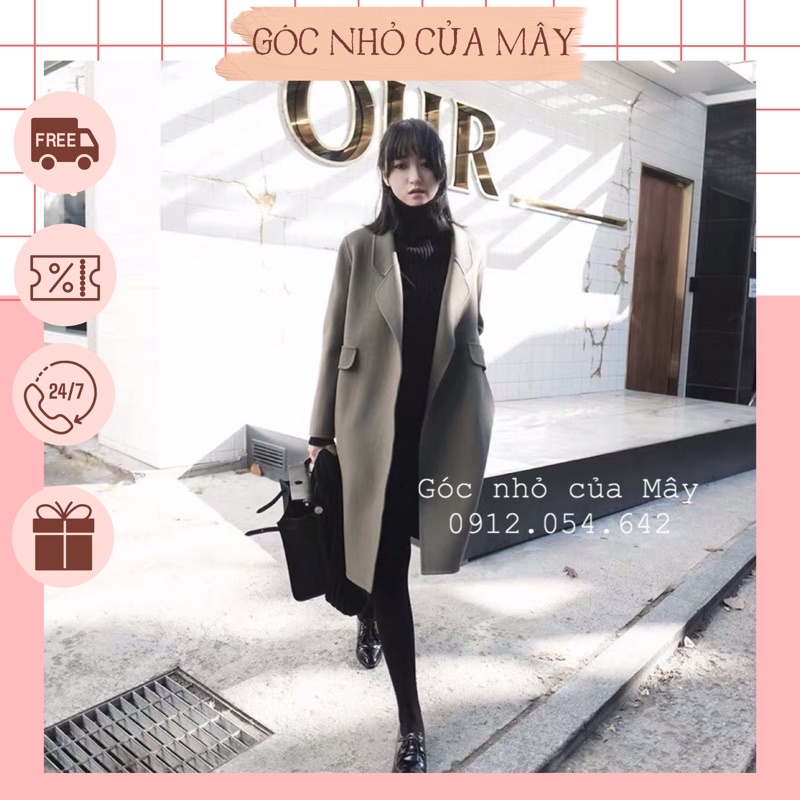 (GNCM2 - ORDER) Áo dạ dáng dài Hàn Quốc