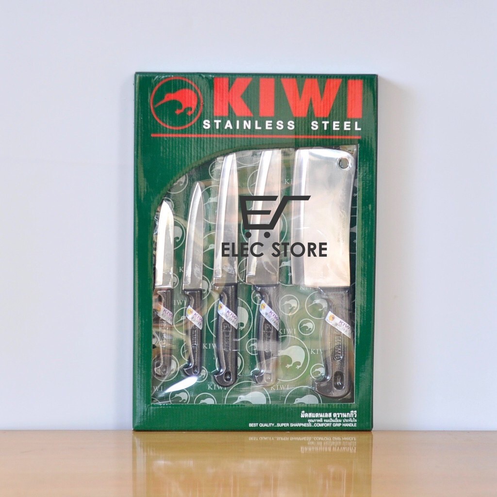 Bộ dao bếp KIWI 5 món siêu bền, sắc Thái Lan