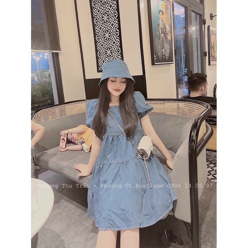Đầm đuôi cá tay dài cổ tròn chất voan chấm bi cao cấp thời trang nữ nhẹ nhàng siêu xinh m53