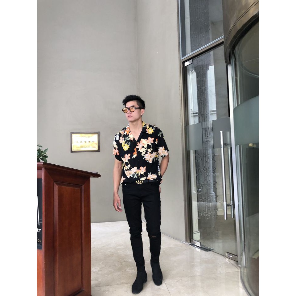 Áo Sơ Mi Nam Dài Tay TOUCHME Flower Yellow Shirt | BigBuy360 - bigbuy360.vn