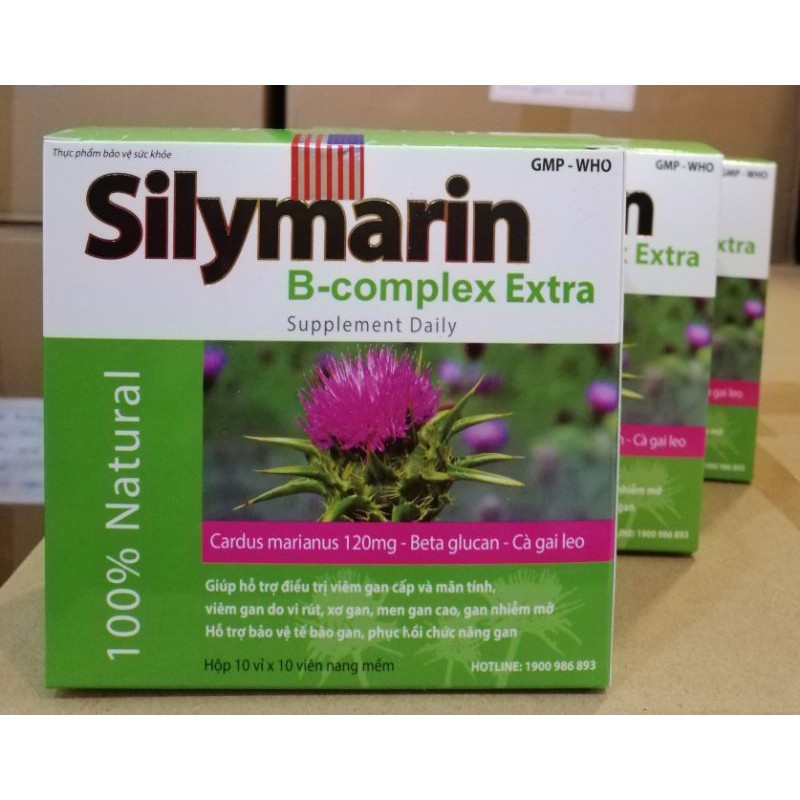 Silymarin B Complex Etra giúp mát gan, lợi mật tăng cường chức năng gan