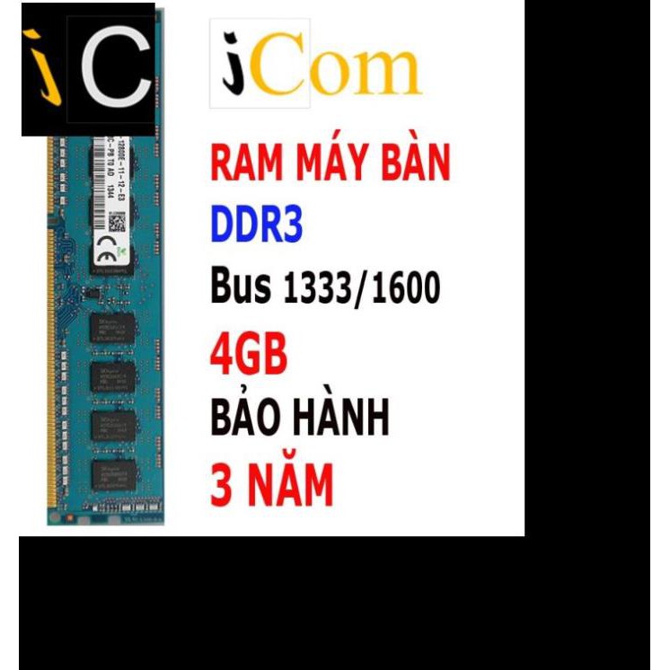 Ram 4GB DDR3 bus 1333 máy tính bàn