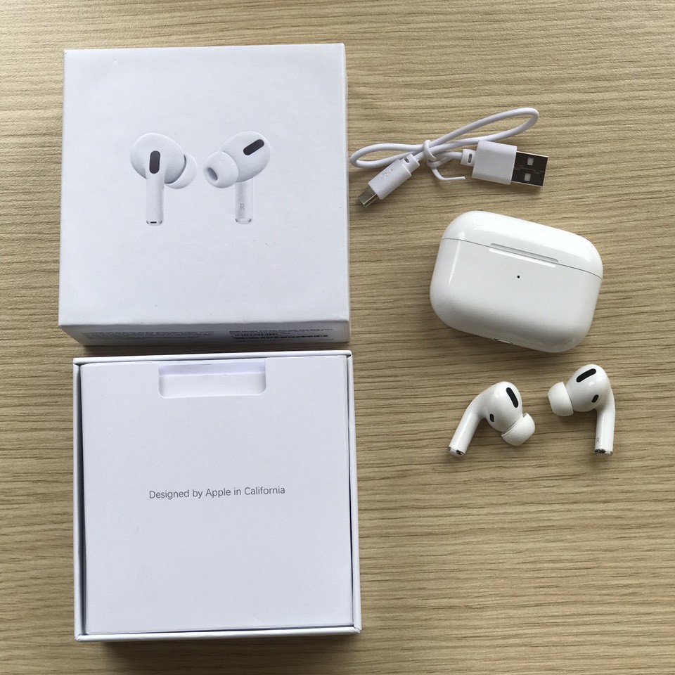 Tai nghe Airpods Pro [ FREE SHIP ] Tai nghe bluetooth , đổi tên , định vị , pin trâu, sạc không dây - Bảo hành 12 tháng