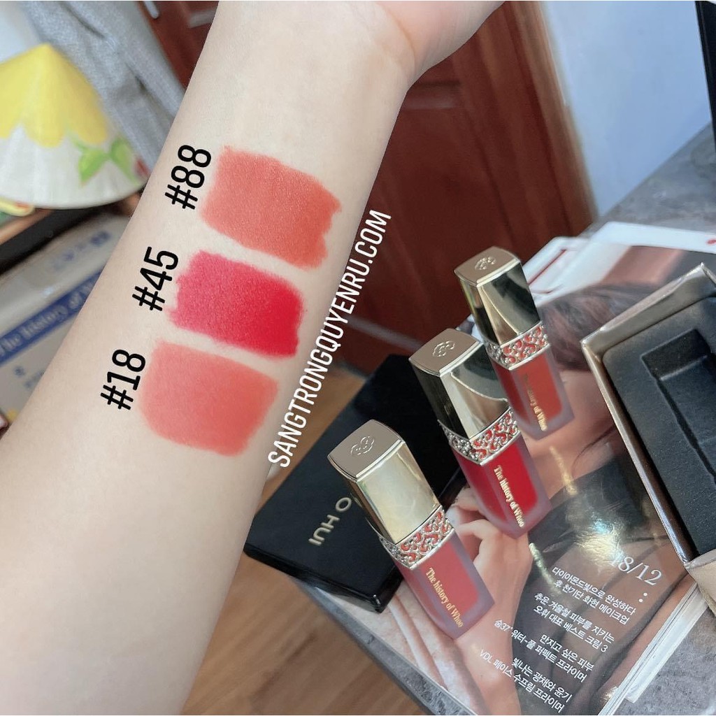 SON KEM LÌ WHOO VELVET LIQUID LIP ROUGE ĐẲNG CẤP SANG TRỌNG QUYẾN RŨ