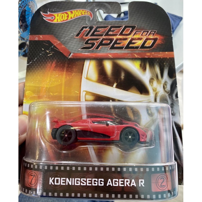 Xe Hot Wheels NEED FOR SPEED Retro Koenigsegg Agera R Red Real Riders