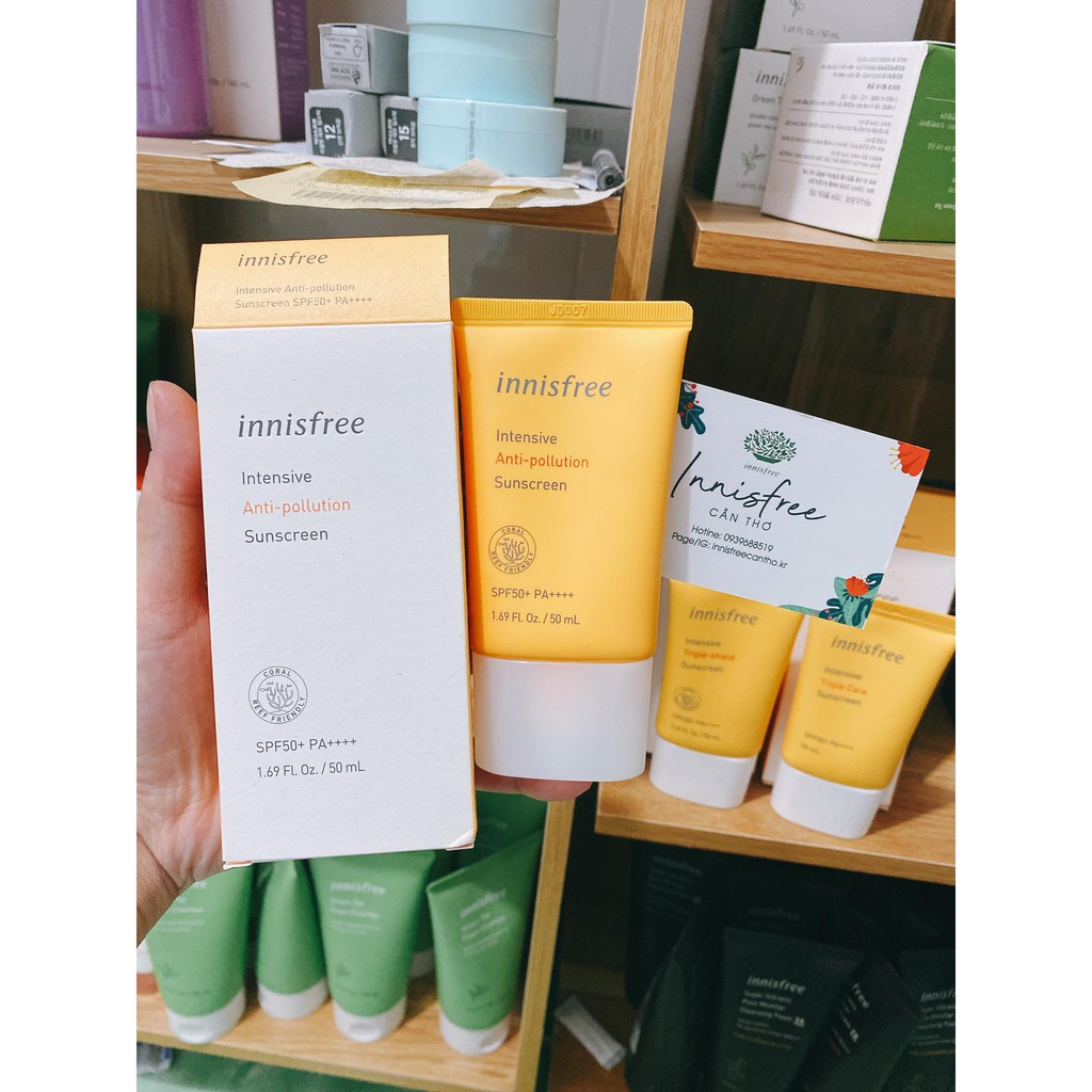 Kem Chống Nắng Innisfree Intensive Anti Pollution Sunscreen SPF 50+ PA++++ | Innisfree Cần Thơ.