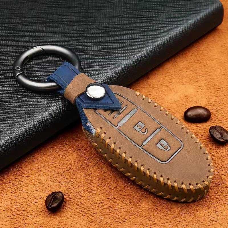 Ốp bảo vệ chìa khóa xe hơi Nissan Teana/X Trail/Livina/Almera bằng da thiết kế sang trọng hiện đại