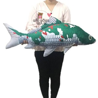 GỐI ÔM HÌNH CÁ CHÉP NHỒI BÔNG CHO BÉ 1 TUỔI (60cm) [ẢNH THẬT]