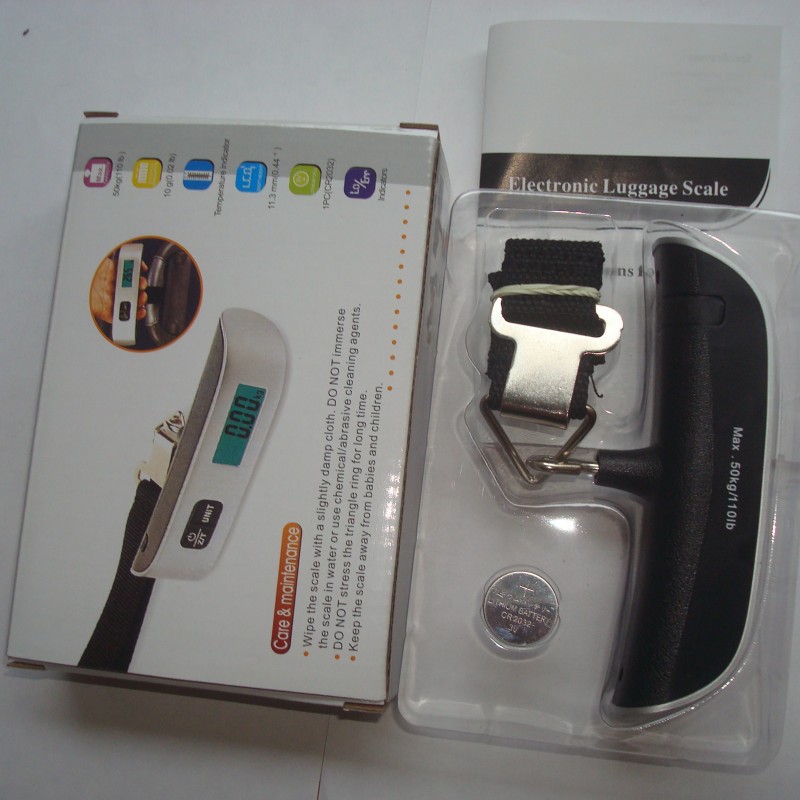 Cân điện tử cầm tay, cân hành lý có ruy băng -50kg