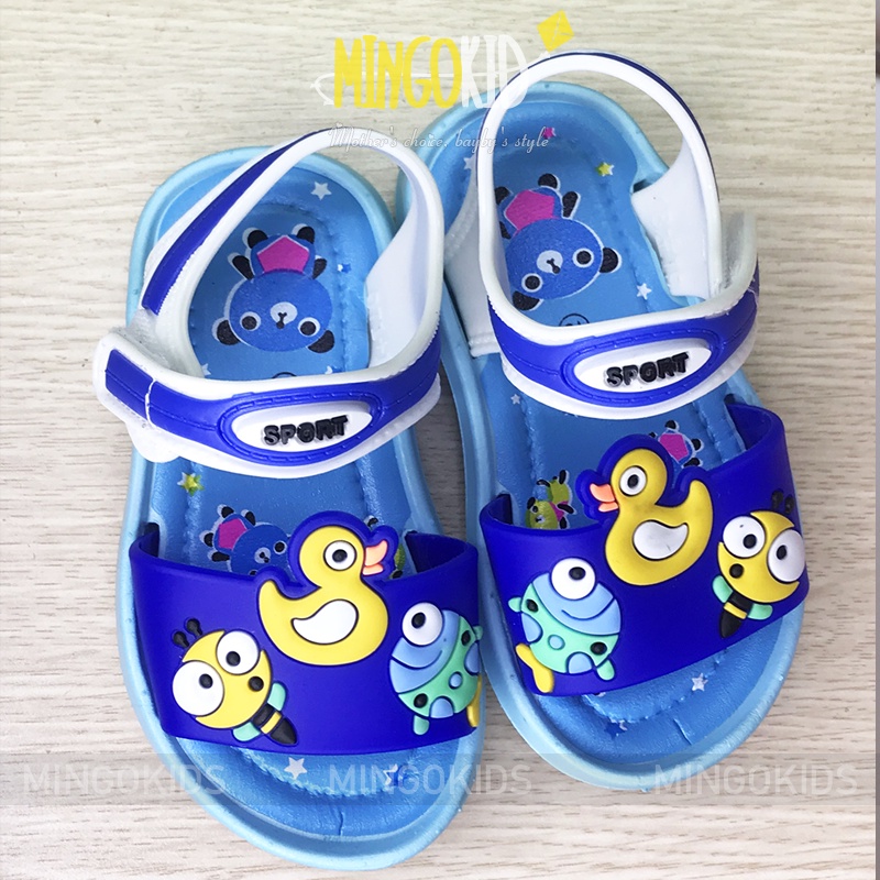 Dép sandal cho bé trai bé gái MG2-11 size 18-23 Họa tiết vịt ngỗ nghĩnh
