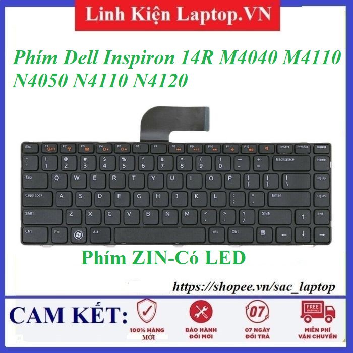 ⚡Bàn phím Dell Inspiron 14R M4040 M4110 N4050 N4110 N4120