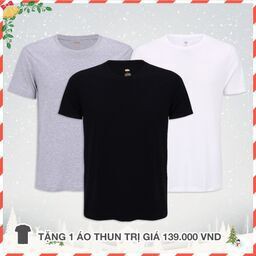 Combo 3 áo thun nam hàng hiệu cao cấp nhật bản đen trắng xám - ATJP01