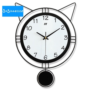 Đồng Hồ Treo Tường Hình Tai Mèo 40x29cm
