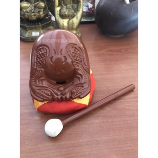 Mõ tụng kinh Đài Loan 4 inch (bộ gồm 1 mõ, 1 đế, 1 dùi)