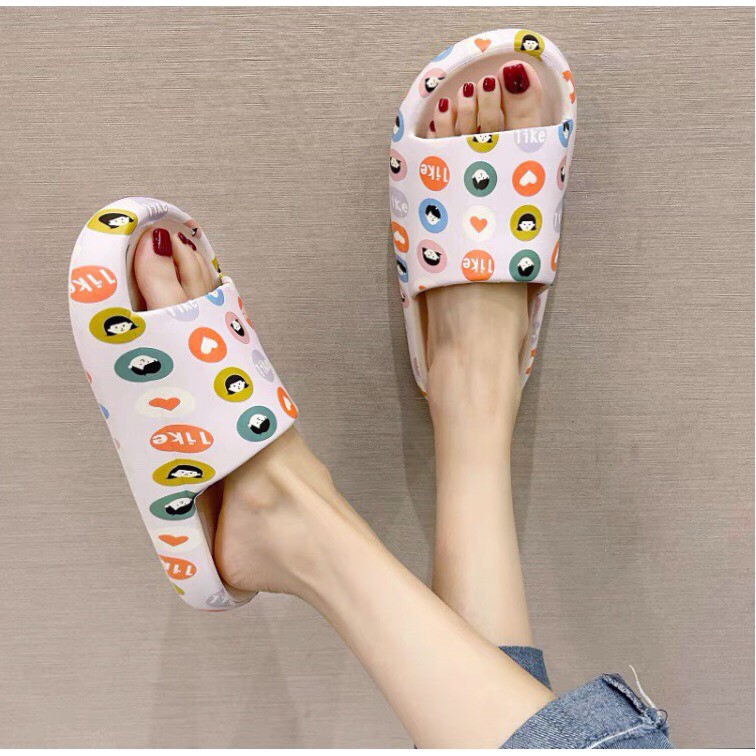 Dép nữ đế bánh mỳ quai ngang chữ LIKE