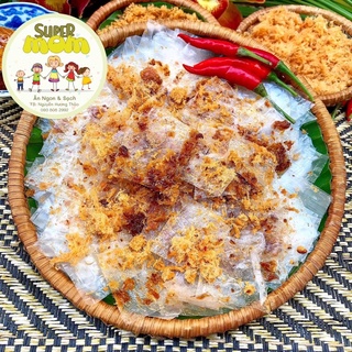 Bánh tráng chà bông xốc tỏi phi