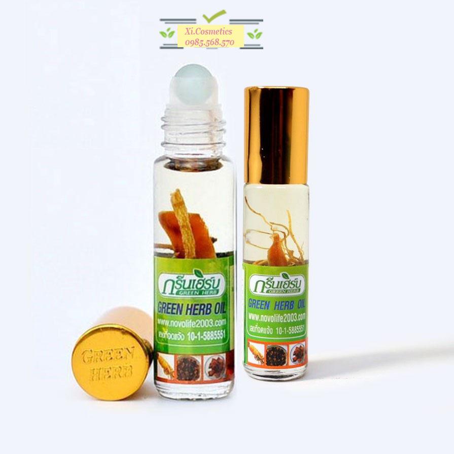 Dầu Nhân Sâm Ginseng Green Herb Oil 8ml Thái Lan