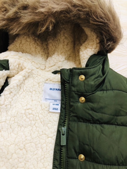 Áo khoác 3 lớp lót lông cừu Old Navy
