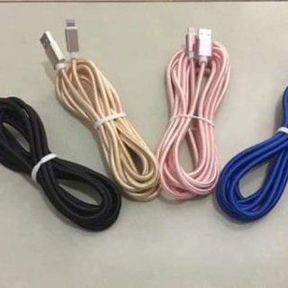 Cáp Sạc Bọc Dù Dài 3 mét androi ios