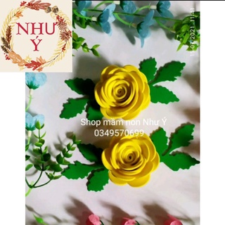 (KHO SỈ) hoa hồng xoắn trang trí handmade, đồ dùng mầm non  🌻SHOP MẦM NON NHƯ Ý 🌻