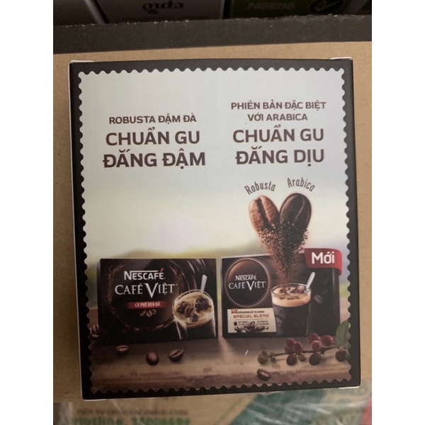 2 gói Cà phê đen hòa tan với Arabica Nescafé café Việt special blend (Hộp 2 gói x 16g)