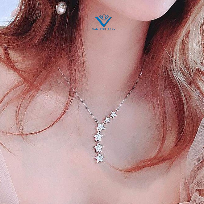 Dây chuyền bạc ta dây thiên hà sao cho nữ_van jw