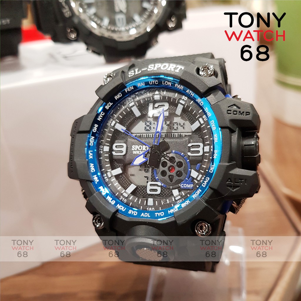 Đồng hồ điện tử nam SL SPORT thể thao chính hãng chống nước tuyệt đối Tony Watch 68