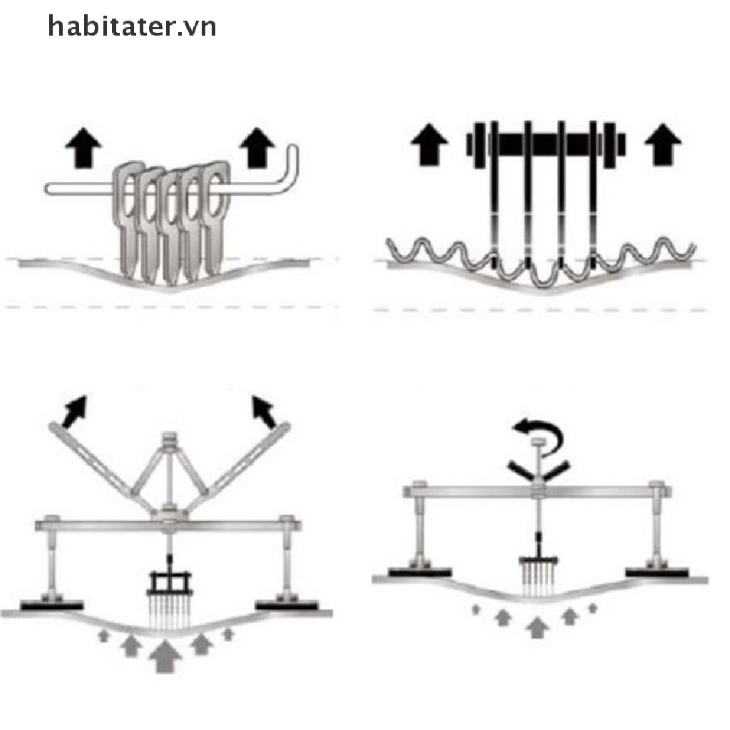 Bộ Dụng Cụ Hỗ Trợ Phục Hồi Vết Lõm Thân Xe Ô Tô 6 Ngón Tay 16mm
