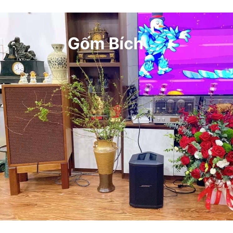 Bình Hoa Cao 42cm Cắm Đào Huyền Đào Đông Đẹp Lọ Hoa Decor Trang Trí Gốm Sứ Bát Tràng - gốm Bích