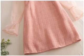 Váy dạ phối lưới xuất Hàn