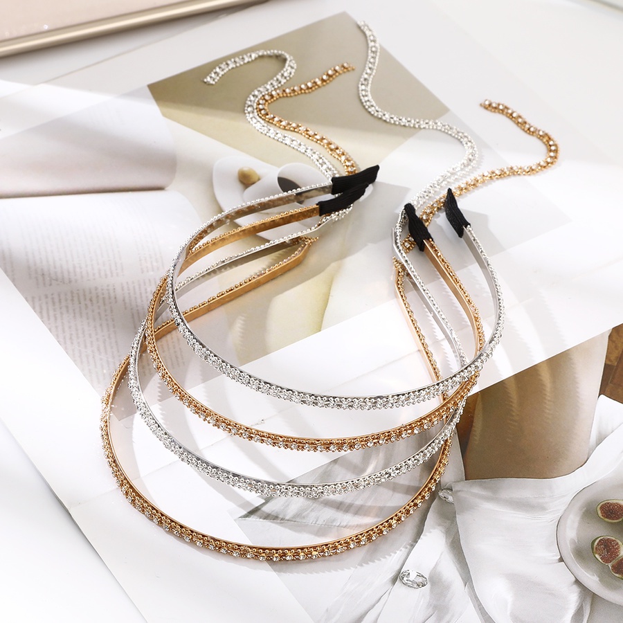 Băng Đô Cài Tóc Dạng Chuỗi Xích Đính Đá Thời Trang Hàn Quốc Cho Nữ